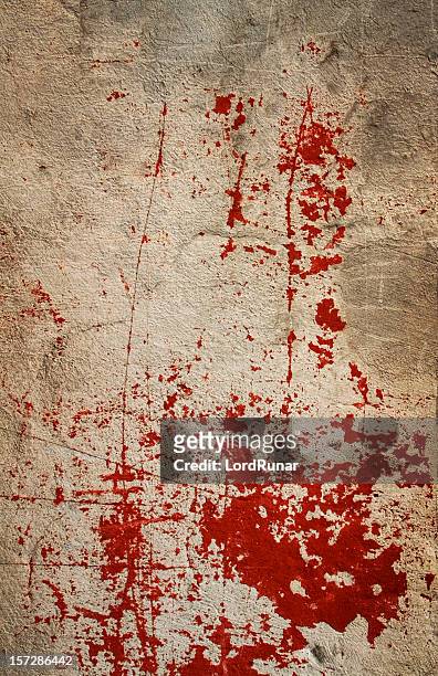 bloody wall i - blood stock pictures, royalty-free photos & images