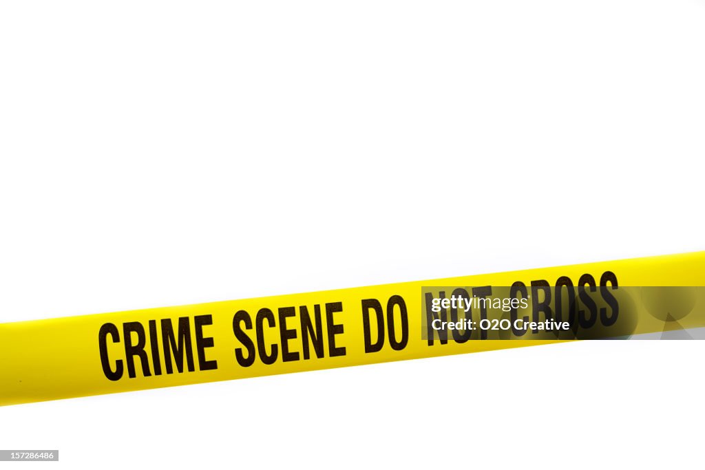 Crime Scene Tape with Clipping Path