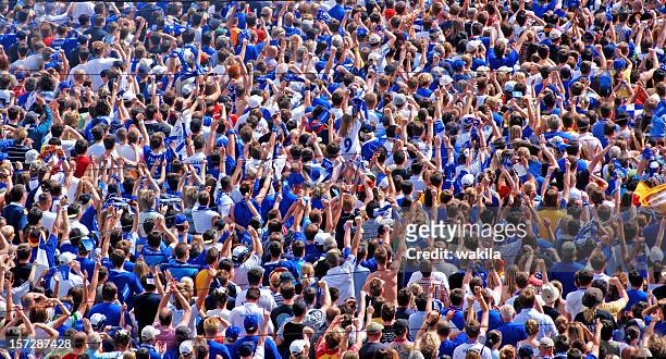 crowd of people - soccer fans - cliqueimages stock pictures, royalty-free photos & images