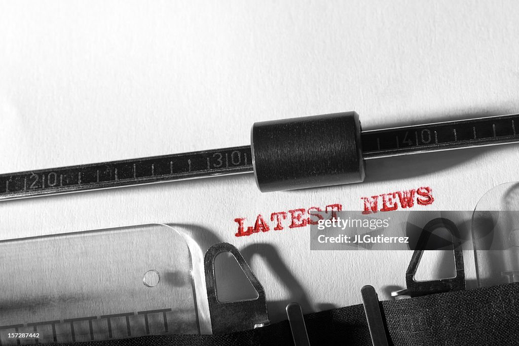LATEST NEWS in red