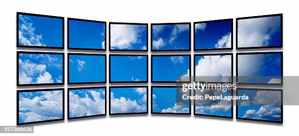 virtual céu - televisão de alta definição imagens e fotografias de stock