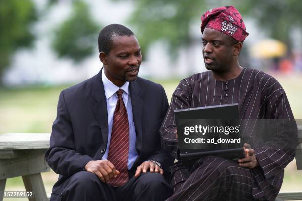 traditional computing ? - nigeria stock pictures, royalty-free photos & images