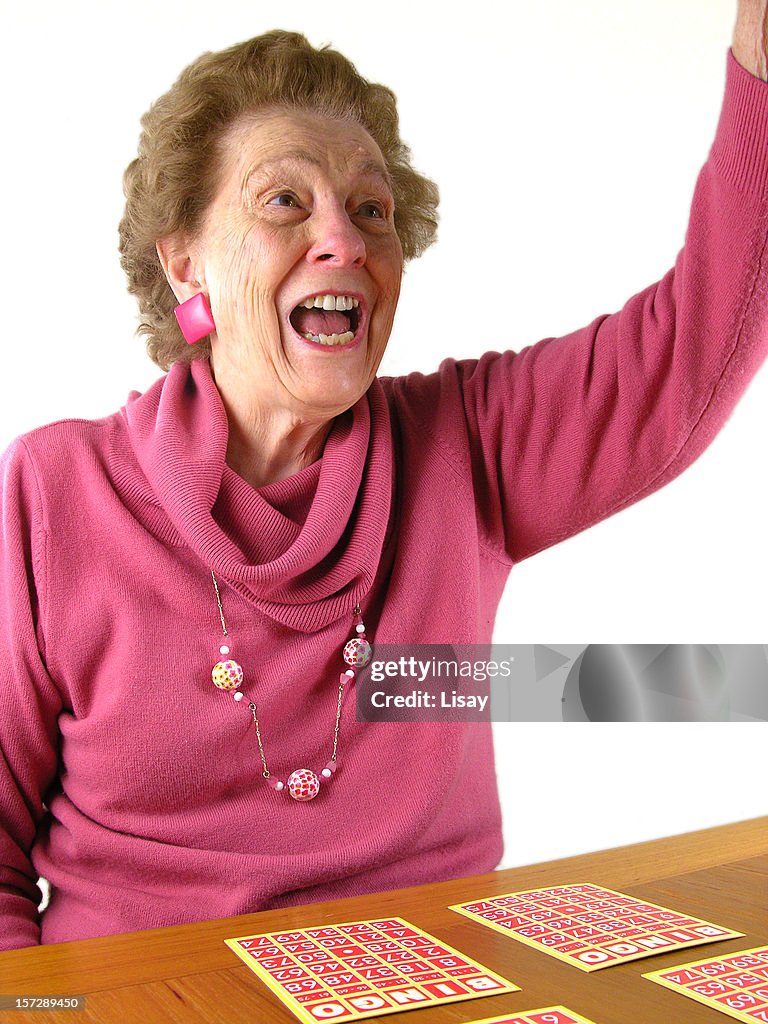 Lady Wins Bingo