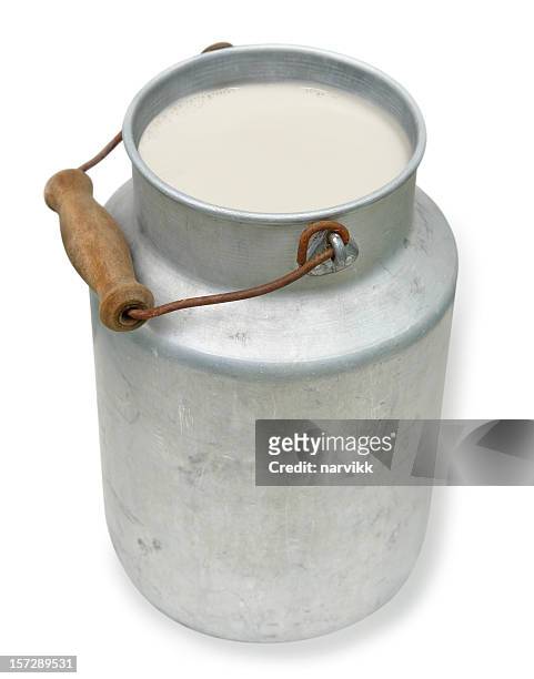 milk canister - metal bucket stock pictures, royalty-free photos & images
