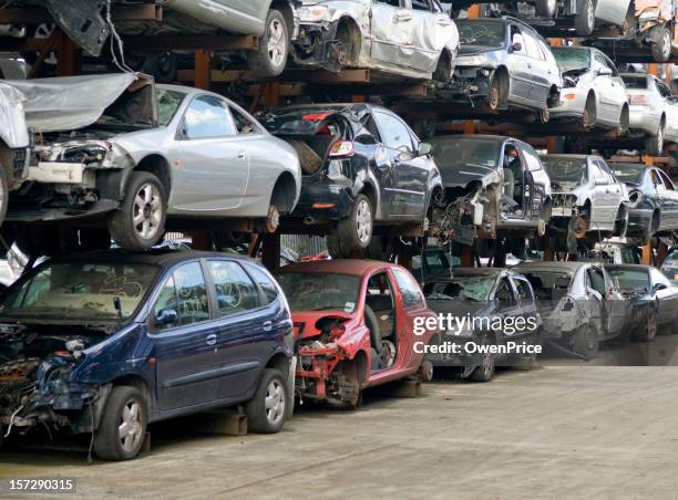 scrap vehicles - spare parts stock pictures, royalty-free photos & images