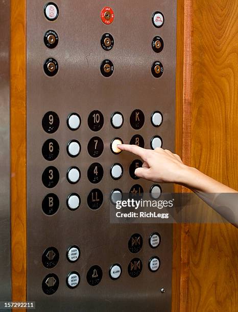 elevator buttons - lift button stock pictures, royalty-free photos & images