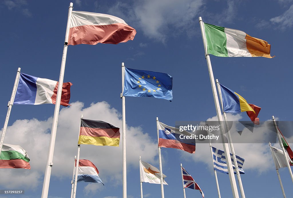 Europäische Union Flaggen