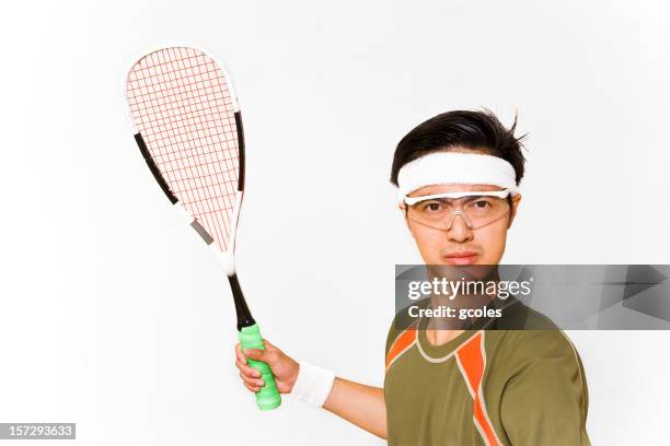 fierce competition - racketball stock pictures, royalty-free photos & images