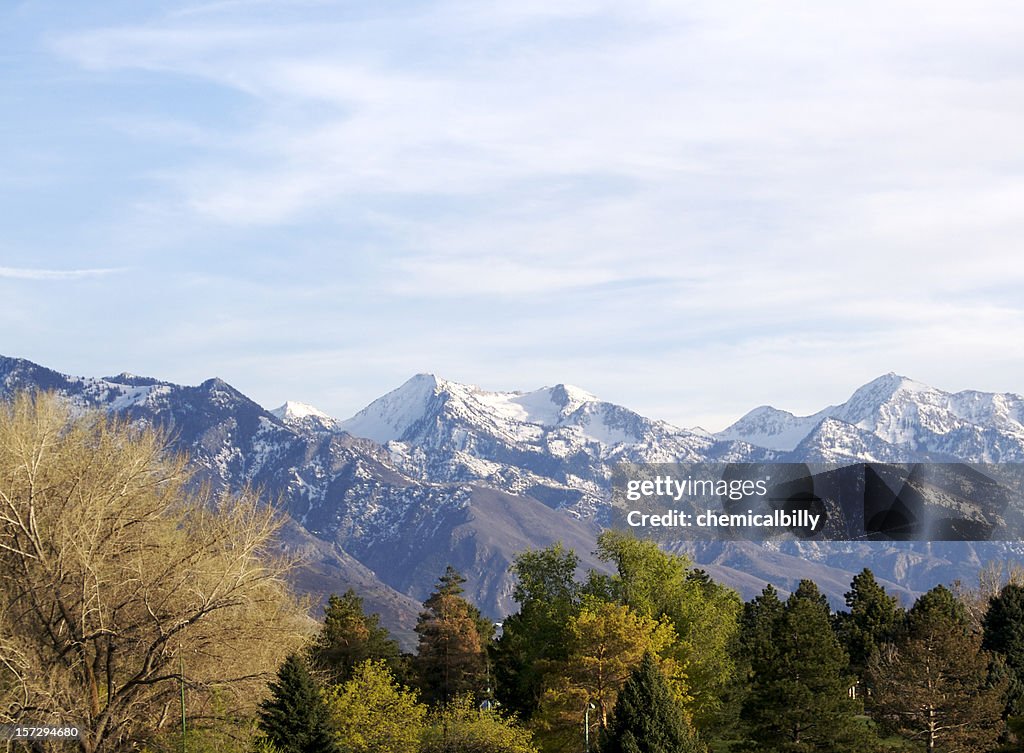 Wasatch mountains by day