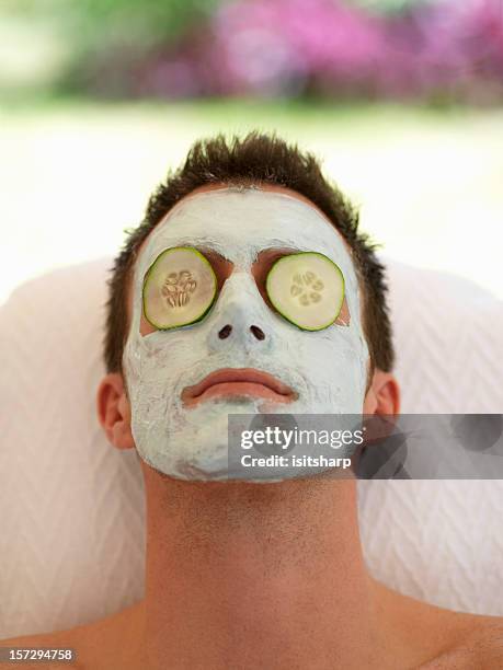 facial - men facial stock pictures, royalty-free photos & images