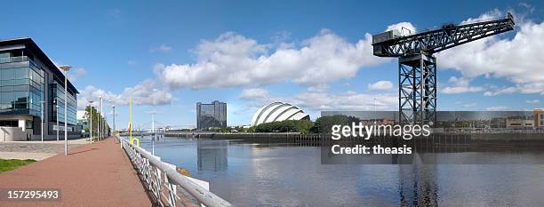 clyde panorama - glasgow scotland clyde stock pictures, royalty-free photos & images