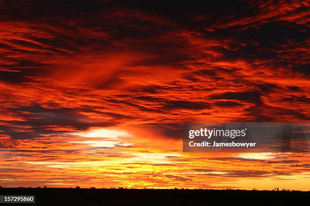 pôr-do-sol - simpson desert imagens e fotografias de stock