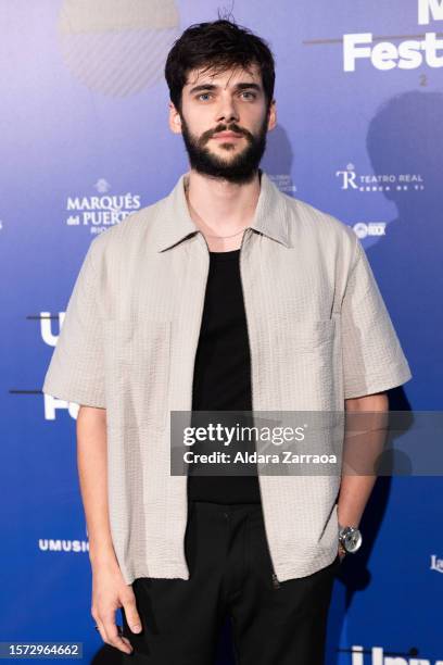 Actor Alvaro Rico attends the Israel Fernandez concert during the Universal Music Festival 2023 at Teatro Real on July 26, 2023 in Madrid, Spain.