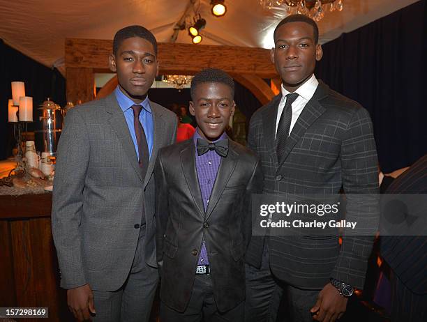 Actors Kwame Boateng, Kwesi Boakye and Kofi Siriboe attend UNCF's 34th Annual An Evening Of Stars held at Pasadena Civic Auditorium on December 1,...