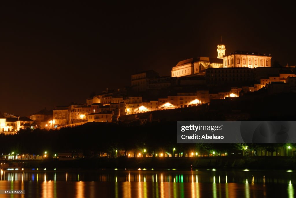 Coimbra night view.