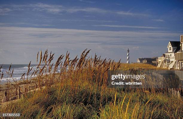 cape hatteras lighthouse - cape hatteras stock-fotos und bilder