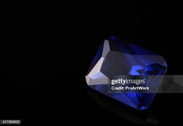 sapphire stone - gemstone stock pictures, royalty-free photos & images