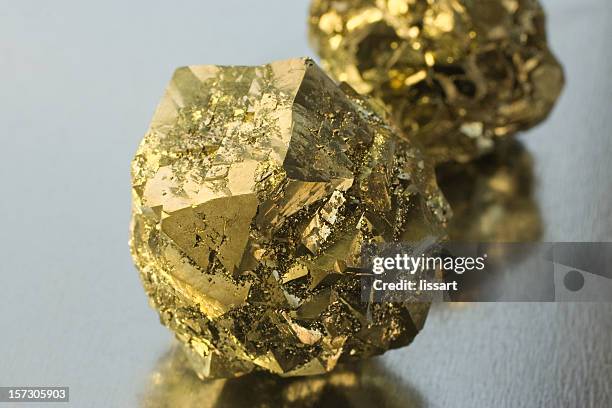 rocks and minerals - pyrite - pyrite stock pictures, royalty-free photos & images