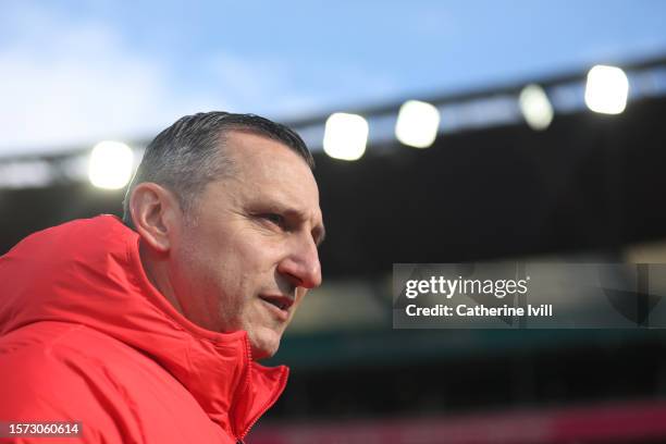 Vlatko Andonovski, Head Coach of USA, is seen prior to the FIFA Women's World Cup Australia & New Zealand 2023 Group E match between USA and...