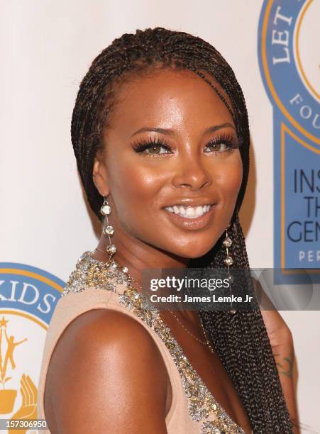 Eva Marcille attends the Let The Kids Grow 2012 Inaugral Holiday Gala held at the Beverly Wilshire Four Seasons Hotel on December 1, 2012 in Beverly...