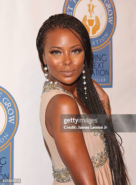 Eva Marcille attends the Let The Kids Grow 2012 Inaugral Holiday Gala held at the Beverly Wilshire Four Seasons Hotel on December 1, 2012 in Beverly...