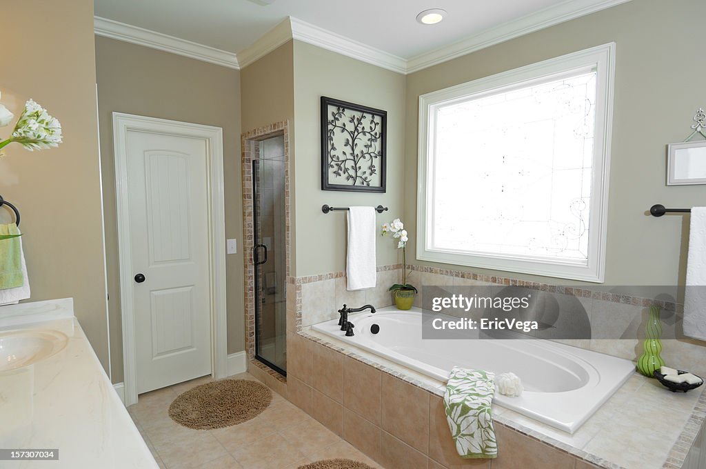 A modern luxury clean bathroom