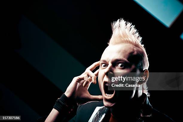 punk - mohawk stock pictures, royalty-free photos & images