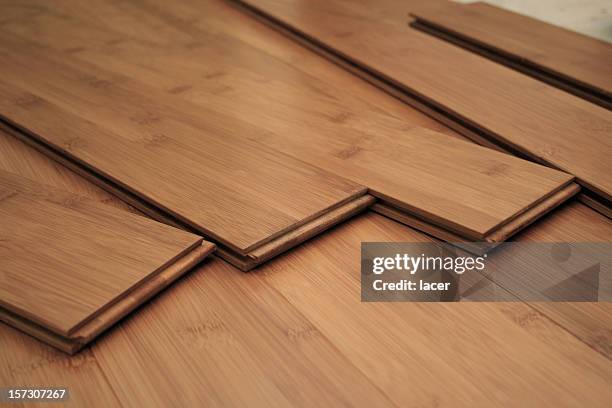 hardwood flooring project - hardwood stock pictures, royalty-free photos & images