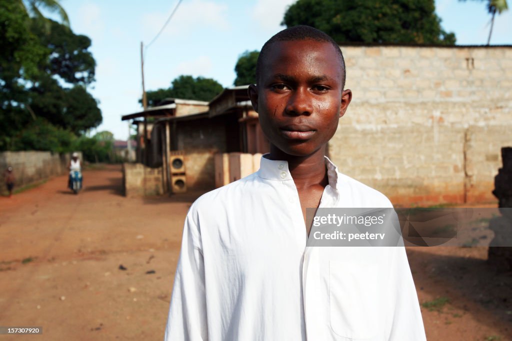 Proud african teenager.