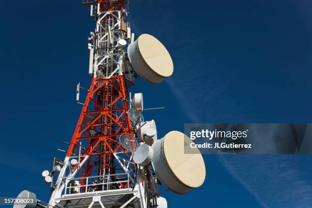 communication tower - communications tower stock pictures, royalty-free photos & images