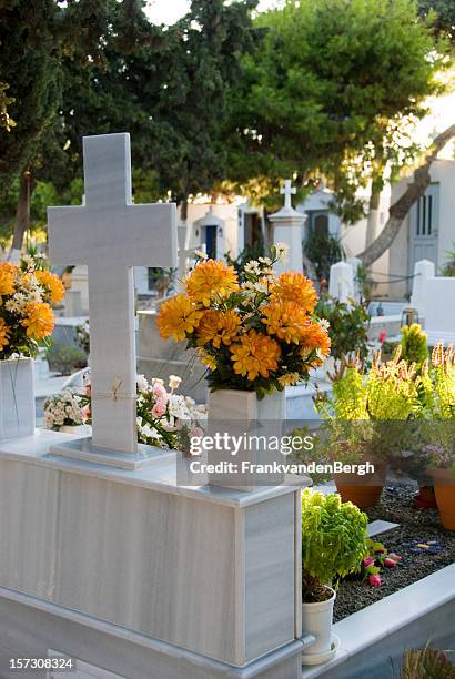 cemetery - burying stockfoto's en -beelden