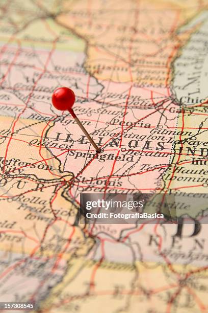 illinois - illinois map stock pictures, royalty-free photos & images