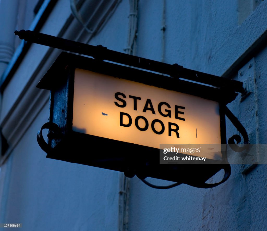 Dark stage door