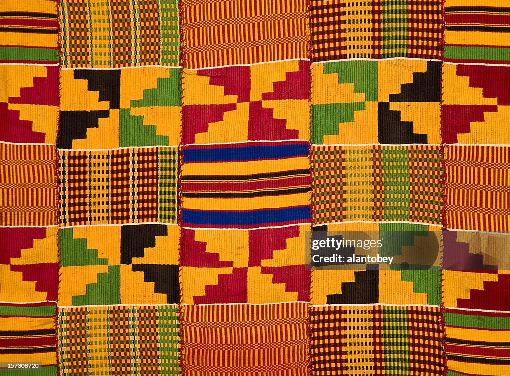 Ghana: Traditional Kente Cloth (border detail)