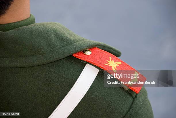 chinese soldier - army stockfoto's en -beelden