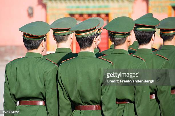 soldiers - china military stock pictures, royalty-free photos & images