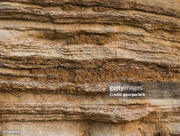 rock layer detail - arrangement stock pictures, royalty-free photos & images