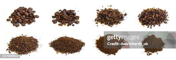 coffee grounds - ground coffee stock pictures, royalty-free photos & images