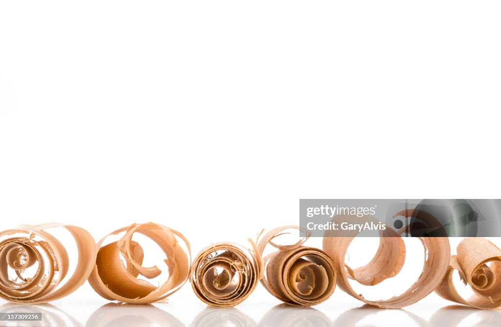 Wood Curls/Shavings single row across page #6