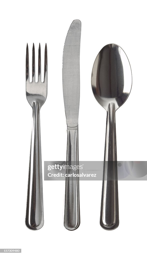 Basic Silverware w/Clipping path