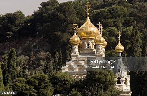 mount of olives - mount of olives stock pictures, royalty-free photos & images