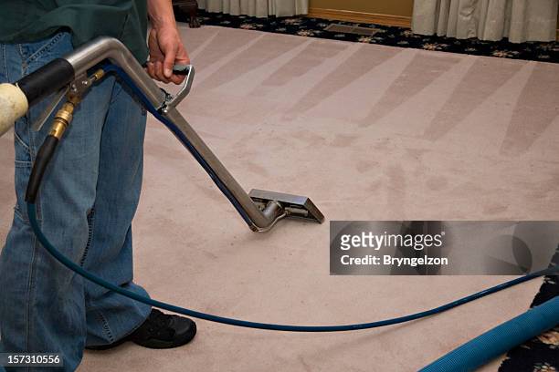 steam carpet cleaning process - carpet stock pictures, royalty-free photos & images