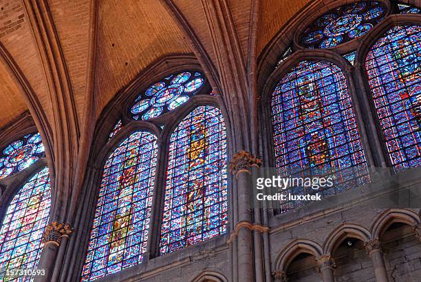 ver en la catedral de reims, francia - reims cathedral fotografías e imágenes de stock