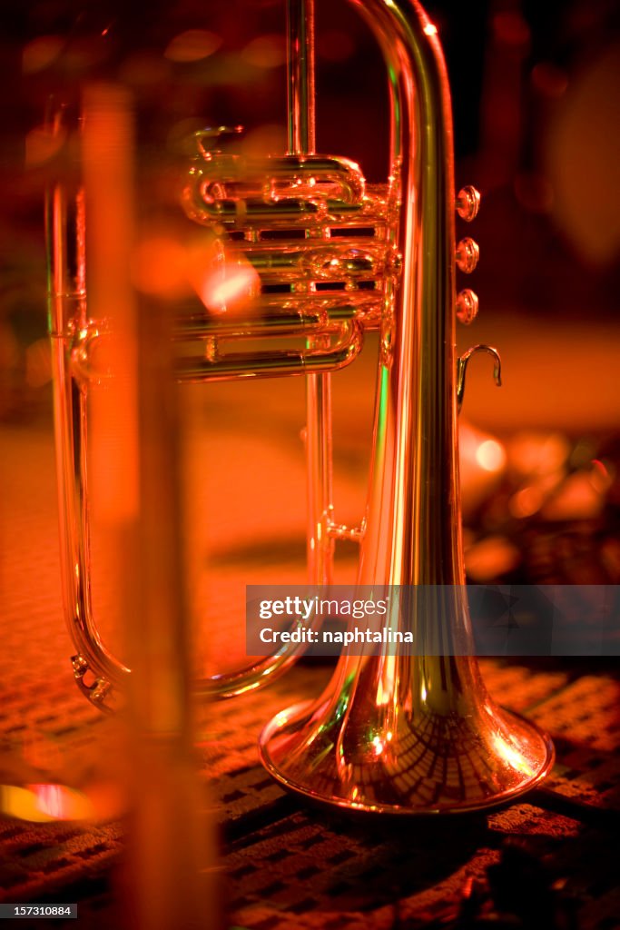 Trumpet on stage