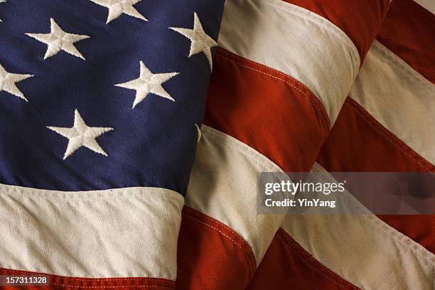 american flag — usa old glory cuatro de julio stars, stripes - us veterans day fotografías e imágenes de stock