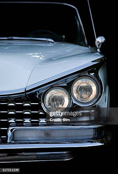 american classic convertible car - classic car restoration stockfoto's en -beelden