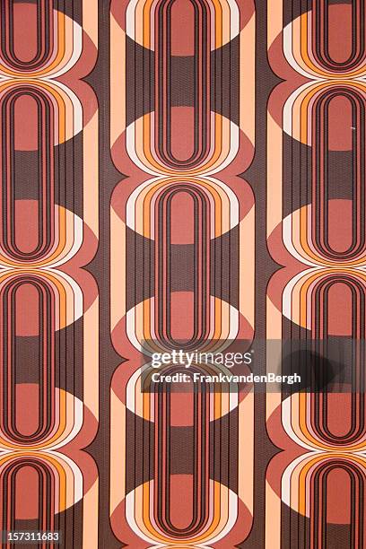 70's retro pattern - 80s patterns stockfoto's en -beelden