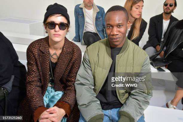 Agathe Mougin in the Front Row at Haider Ackermann Spring 2019, photographed in Paris on September 29, 2018.