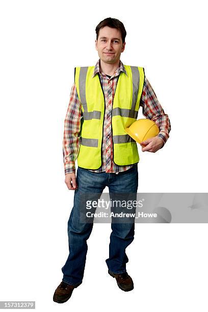 builder - builder standing isolated stock pictures, royalty-free photos & images