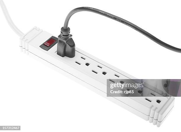 power strip with plug - power strip stock pictures, royalty-free photos & images